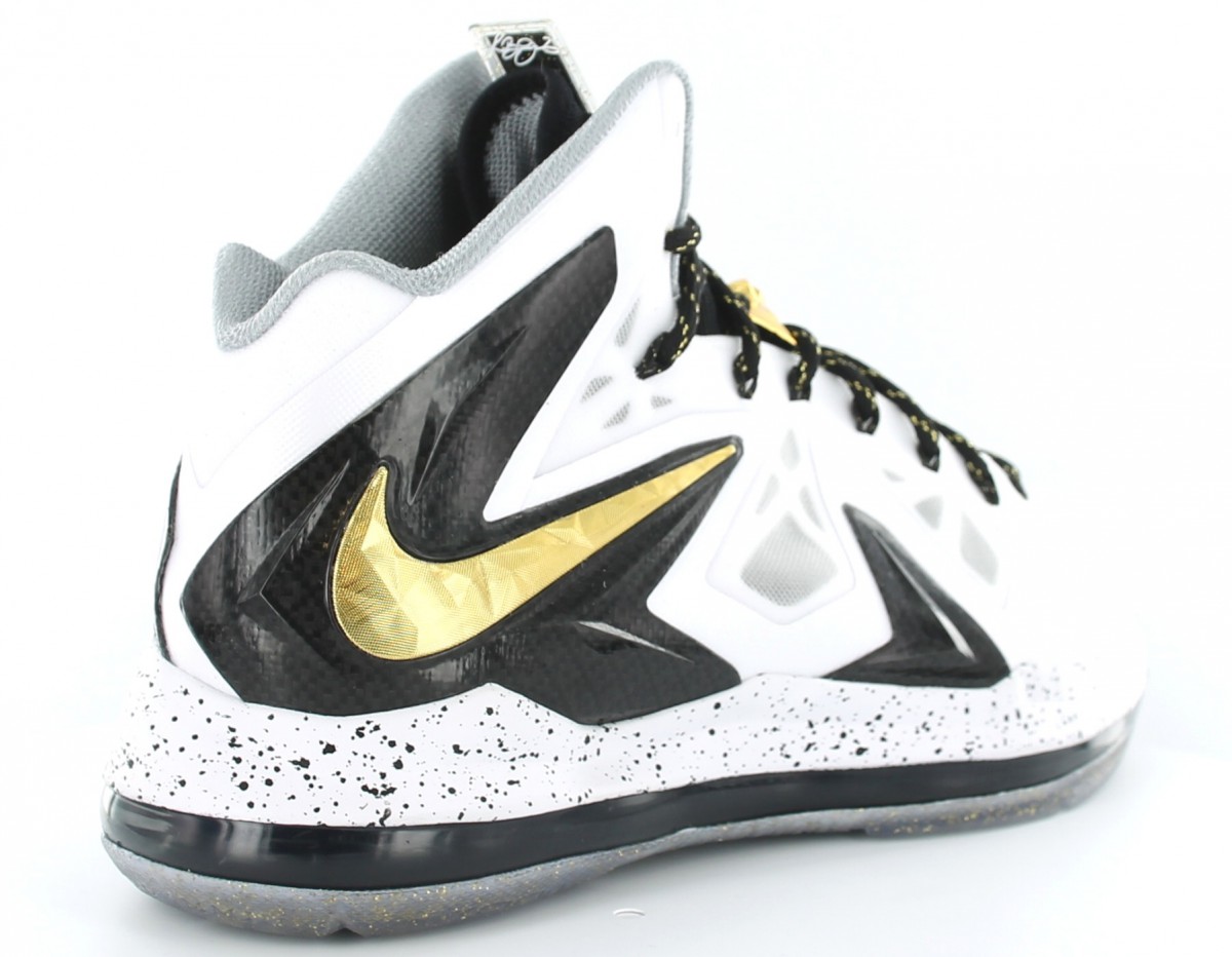 Nike Lebron X Elite Blanc/noir/or