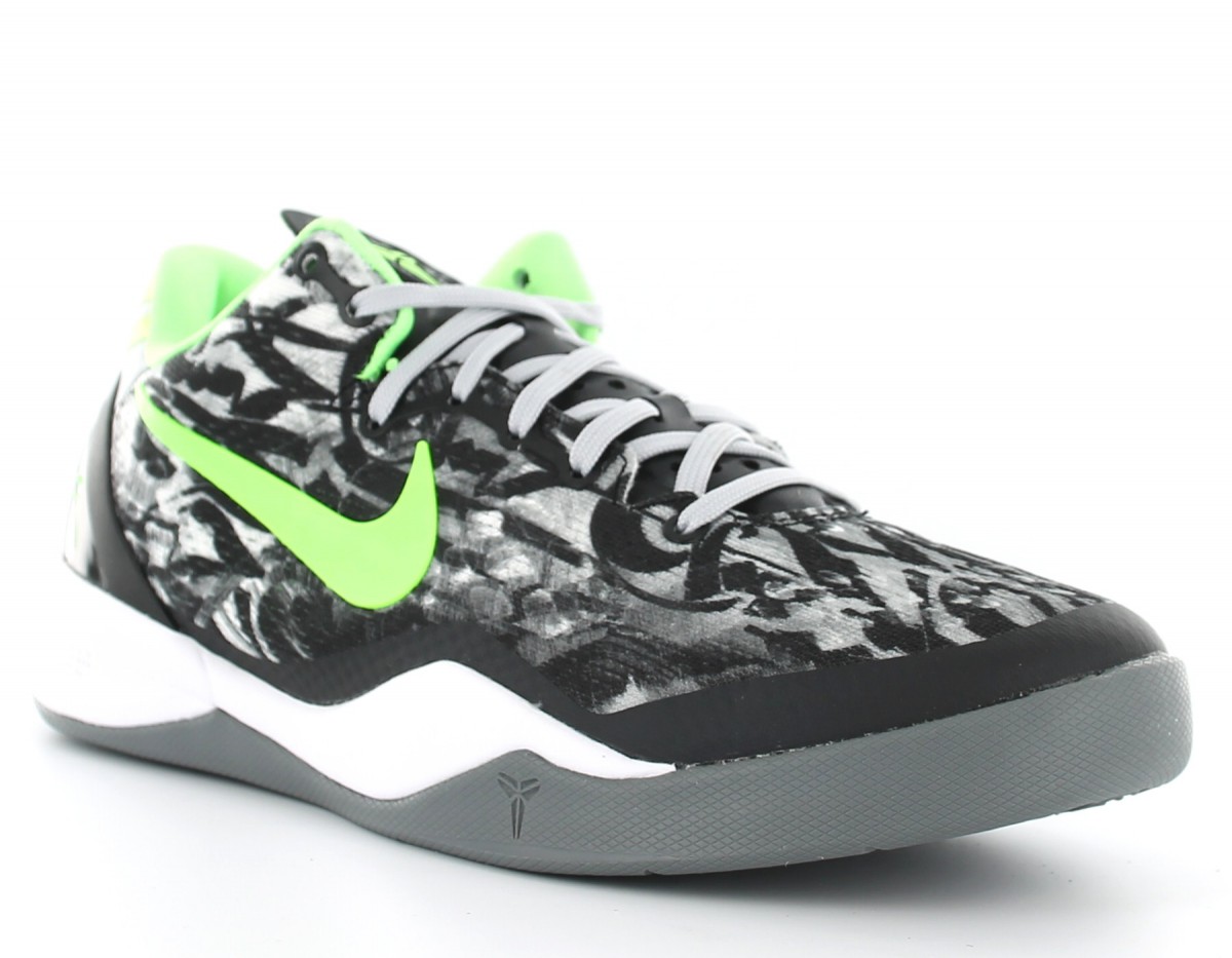 Nike KOBE 8 SYSTEM BLANC/NOIR/VERT FLUO