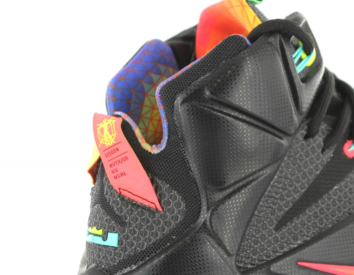 Nike Lebron 12 data NOIR/BLACK/MANGO