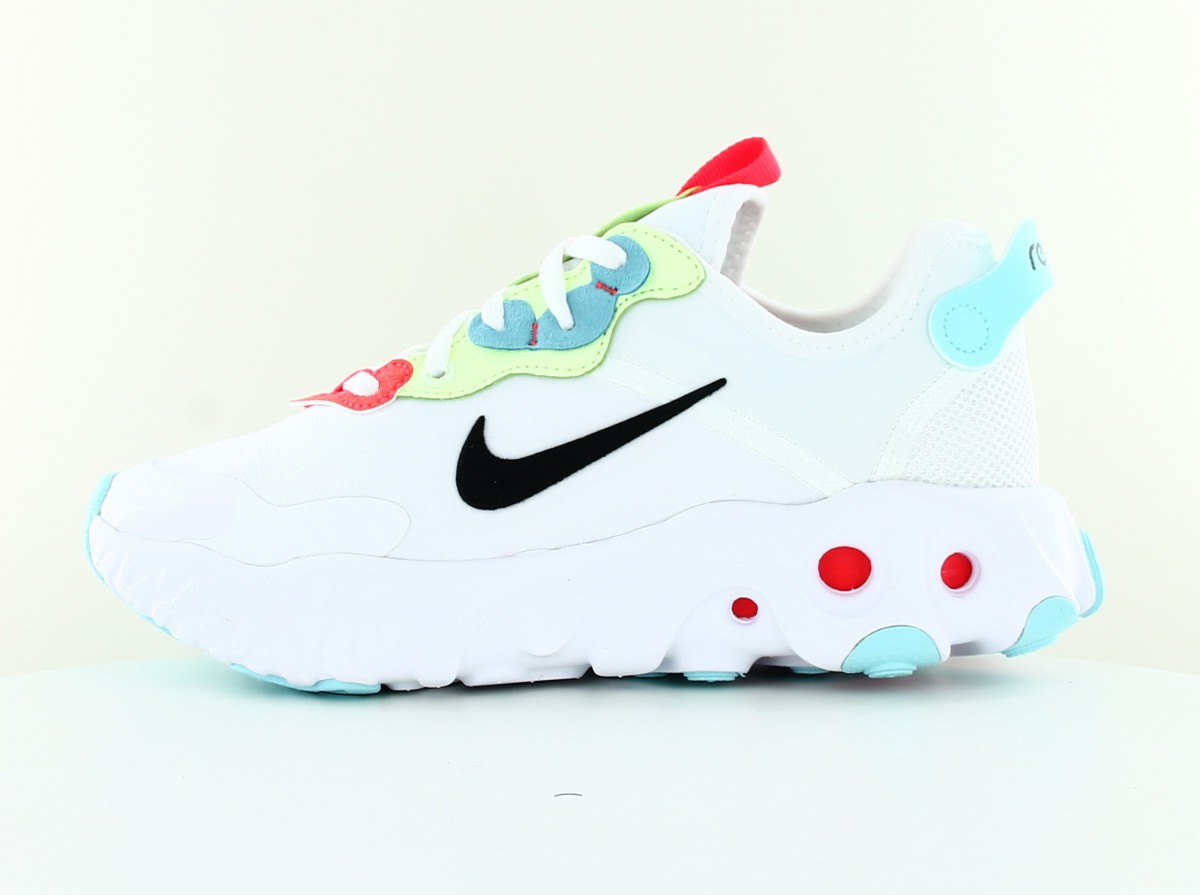 Nike React art3mis blanc noir vert orange bleu