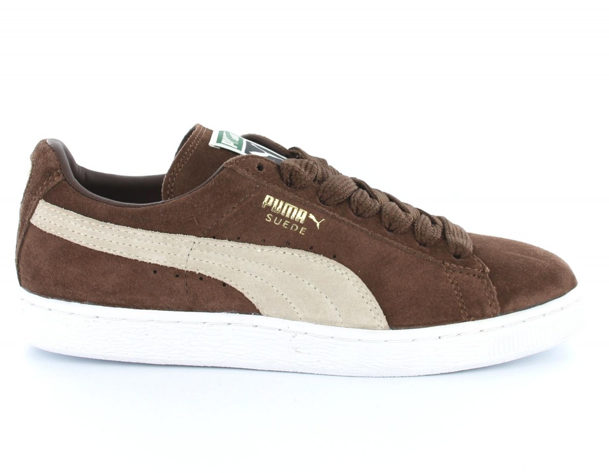 Puma Suede MARRON/BLANC