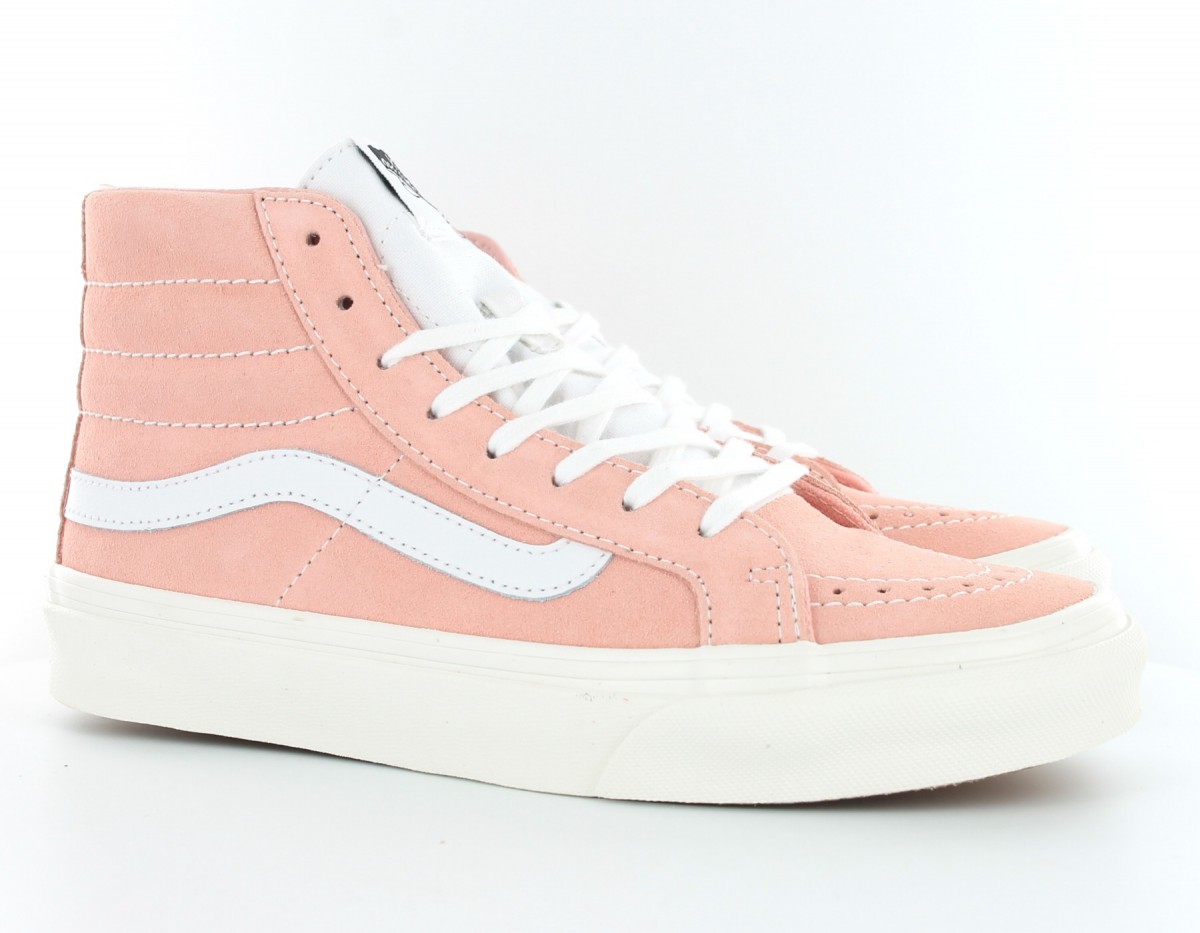 Vans Sk8 Hi slim retro ROSE/BLANC