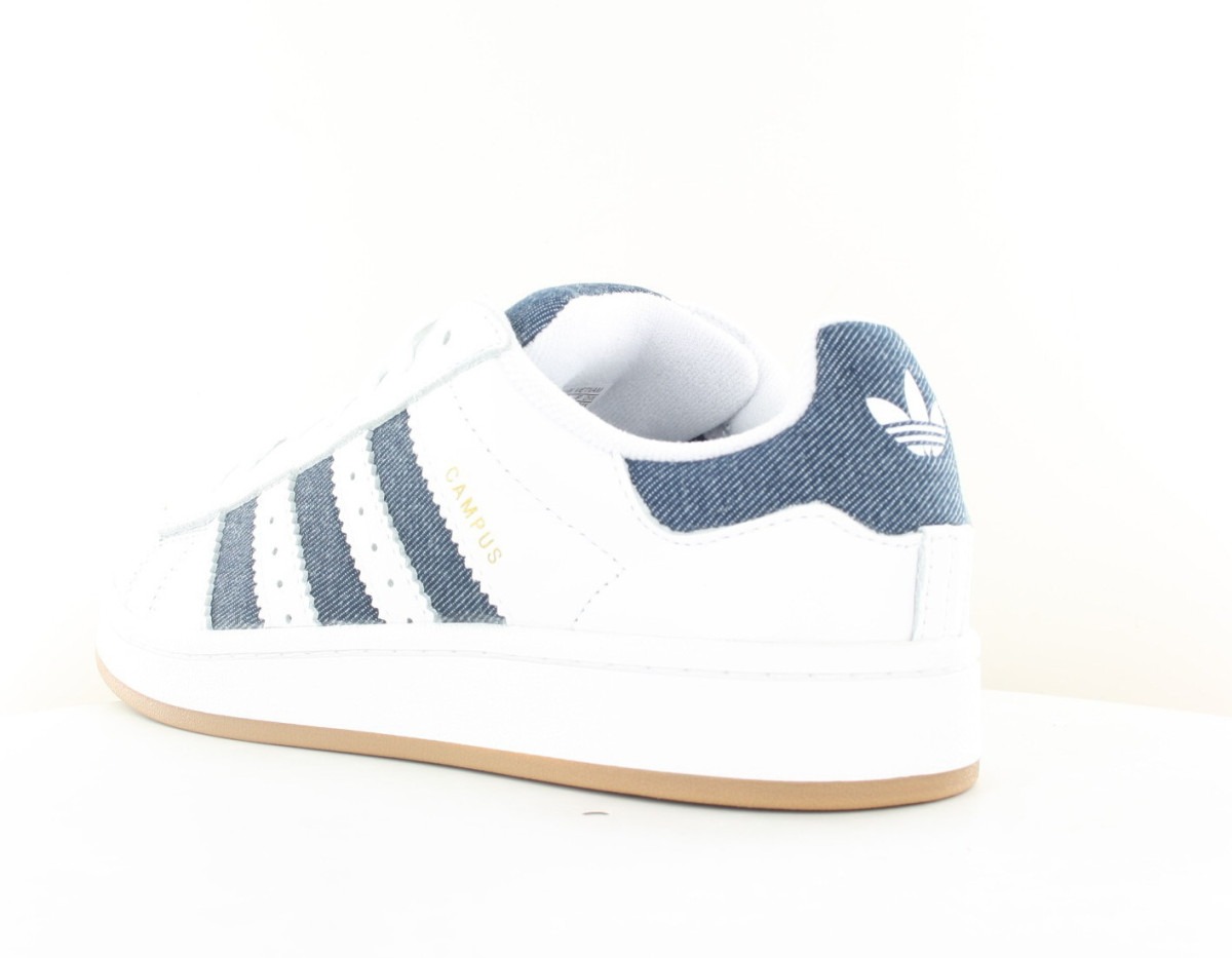 Adidas Campus 00s cuir blanc bleu marine denim