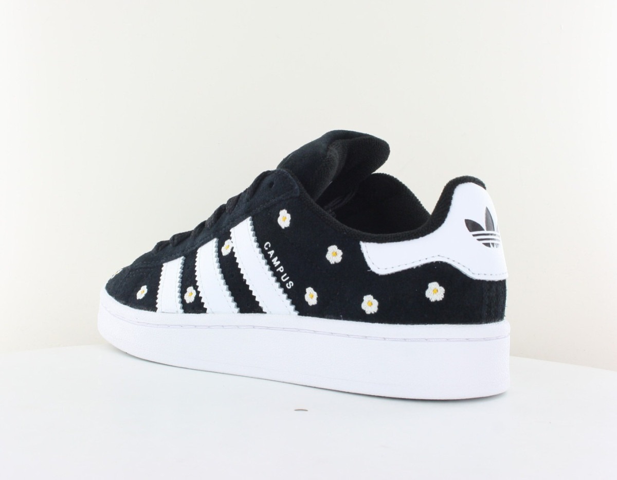 Adidas Campus 00's noir blanc fleur