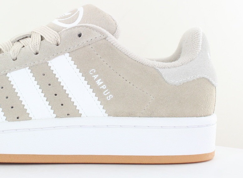 Adidas Campus 00's junior beige fonce blanc