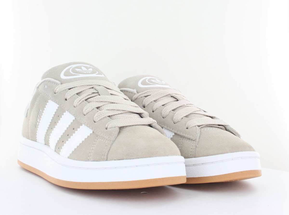 Adidas Campus 00's junior beige fonce blanc