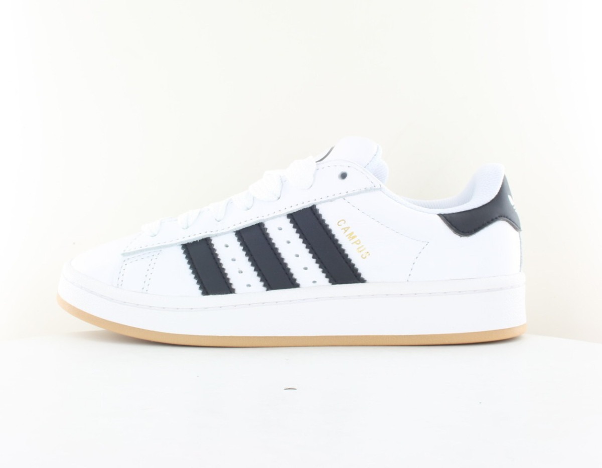 Adidas Campus 00s cuir blanc noir gomme