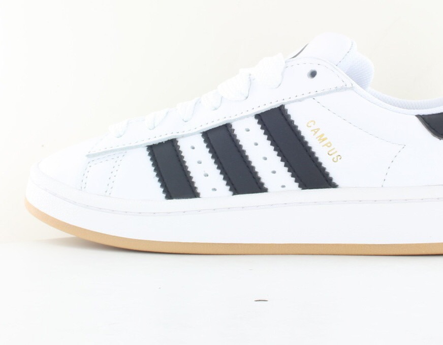 Adidas Campus 00s cuir blanc noir gomme