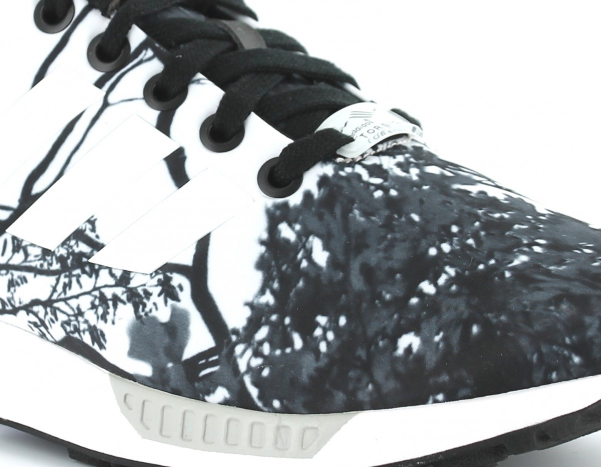 Adidas ZX Flux Print BLANC NOIR