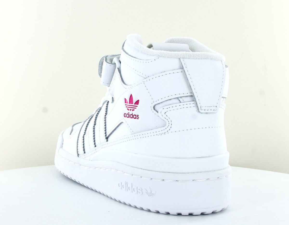 Adidas Forum mid blanc rose