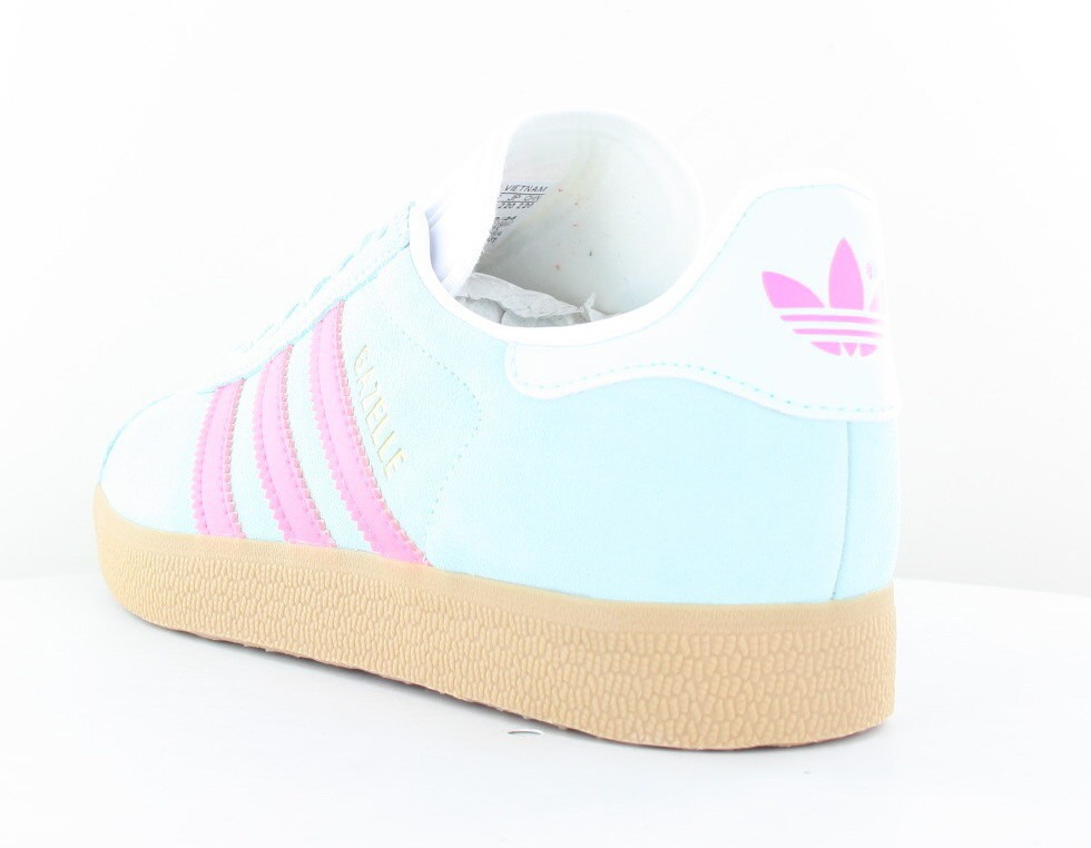 Adidas Gazelle bleu ciel rose