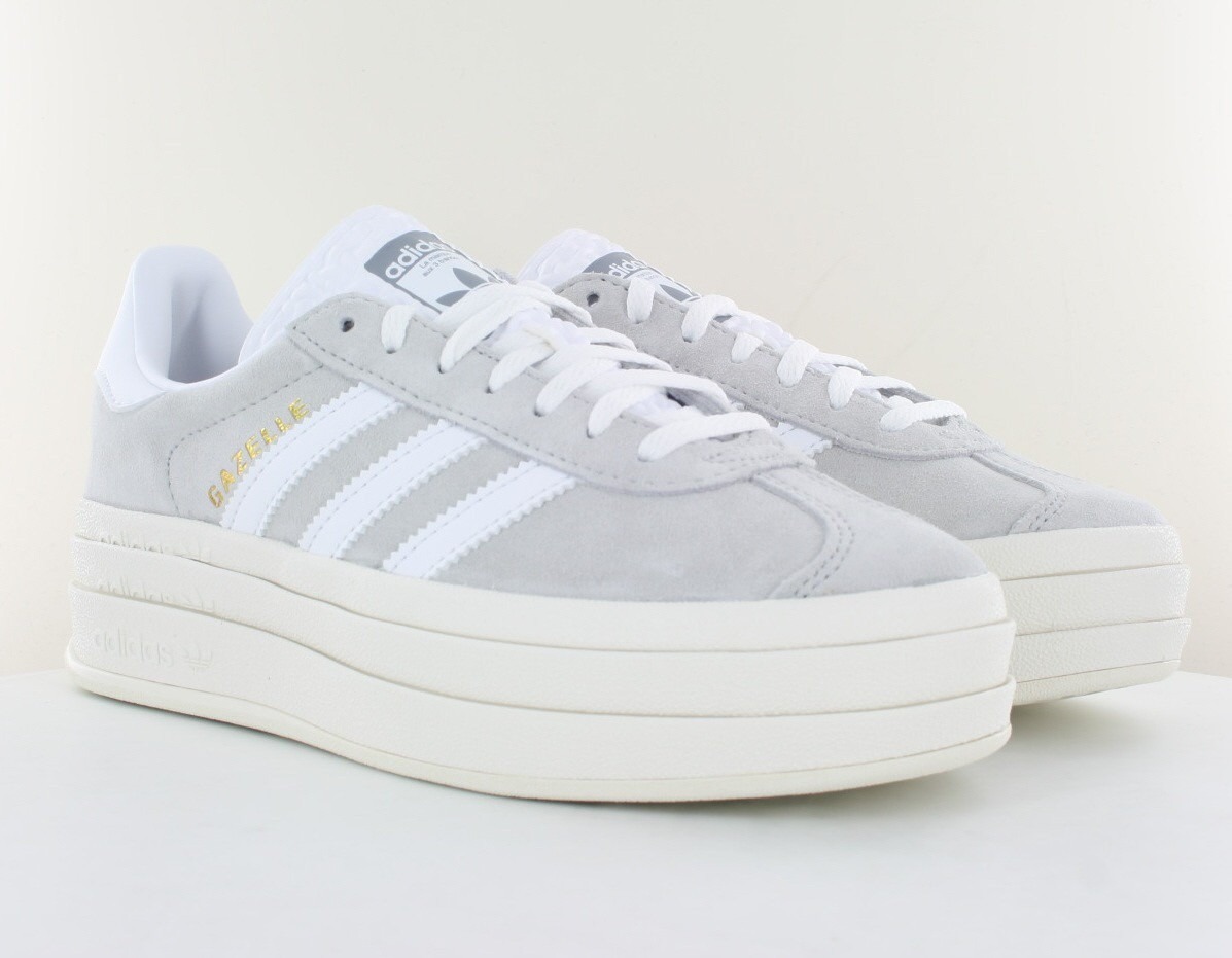 Adidas Gazelle bold gris blanc