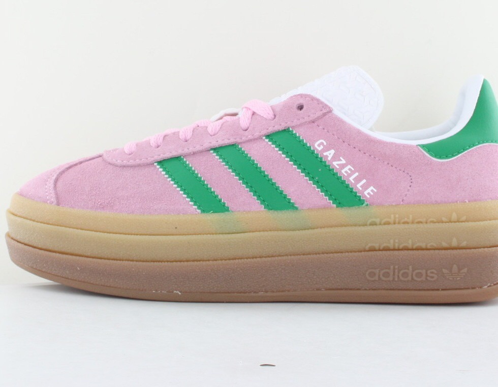 Adidas Gazelle bold rose vert gomme