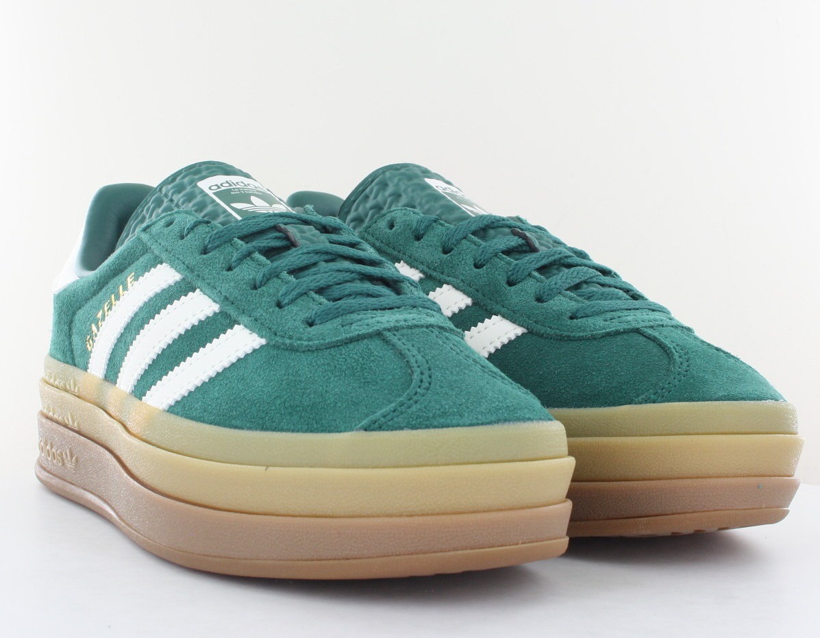 Adidas Gazelle bold vert beige gomme