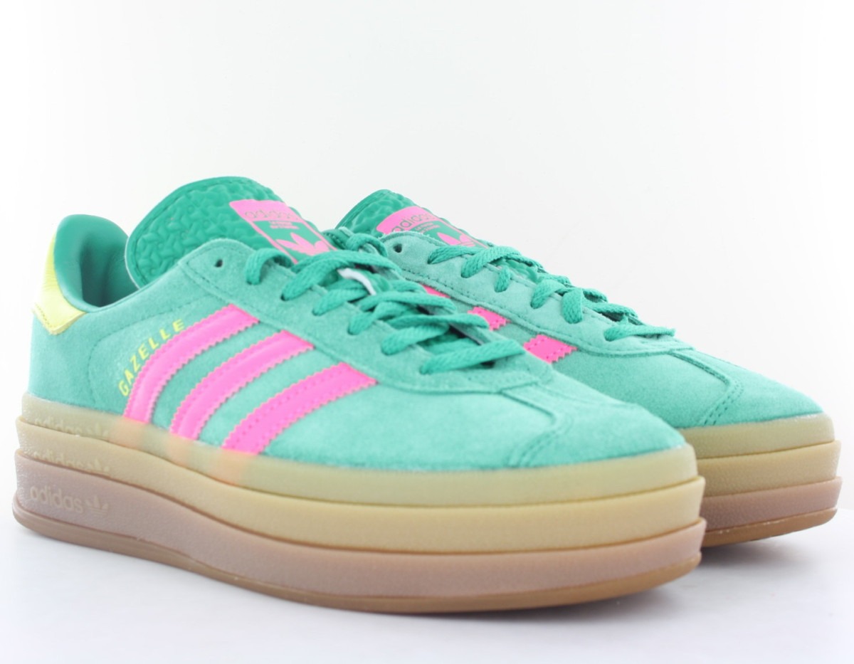 Adidas Gazelle bold vert eau rose jaune