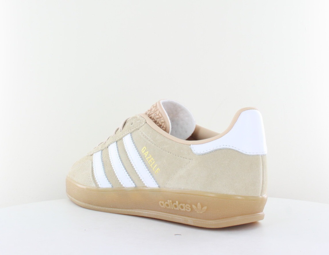 Adidas Gazelle indoor beige blanc