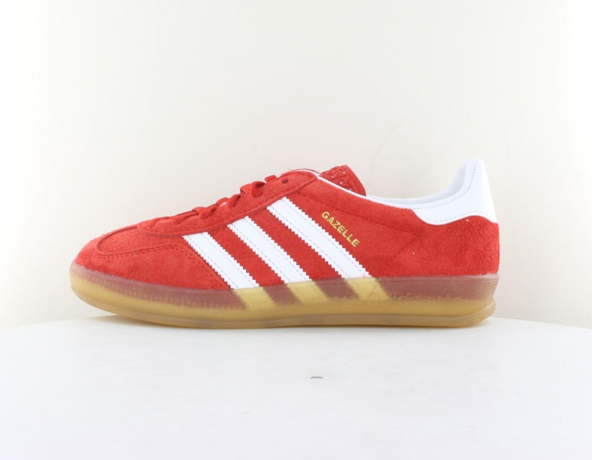 Adidas Gazelle indoor orange blanc