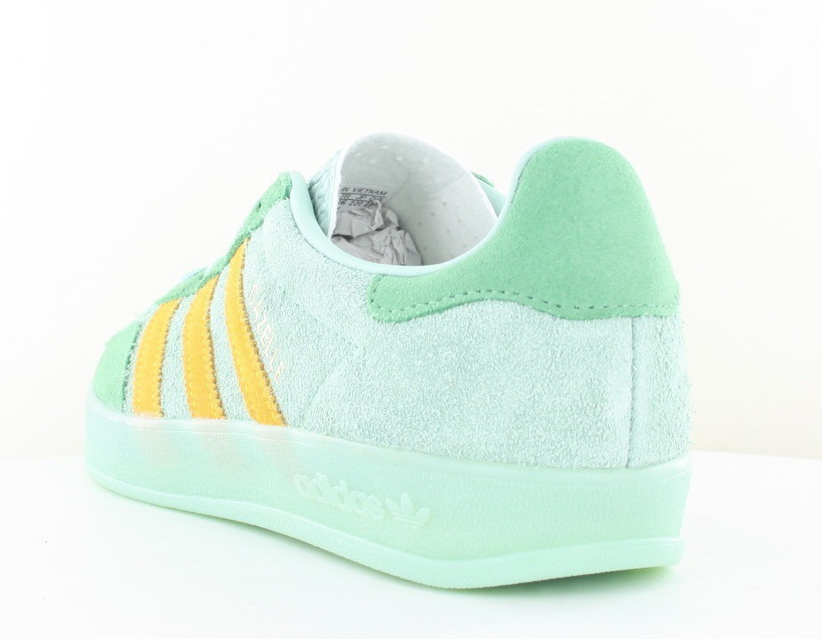 Adidas Gazelle indoor turquoise jaune vert