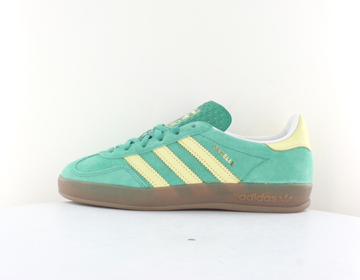 Adidas Gazelle indoor vert jaune