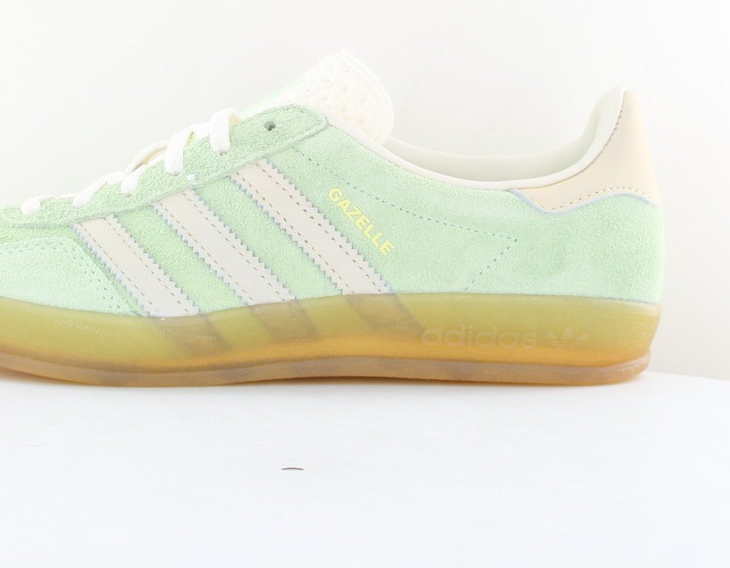 Adidas Gazelle indoor vert pomme beige