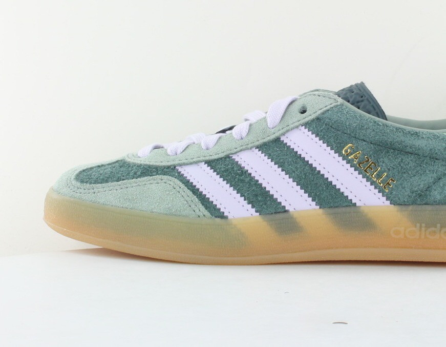 Adidas Gazelle indoor vert mauve vert