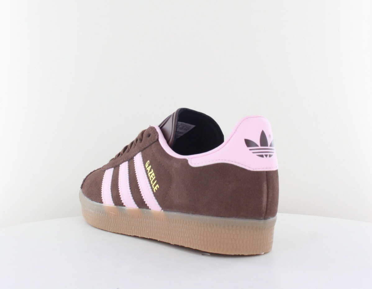 Adidas Gazelle marron rose gomme