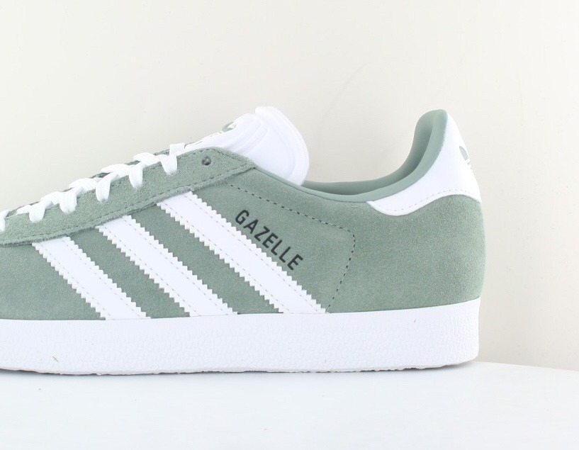 Adidas Gazelle vert pale blanc