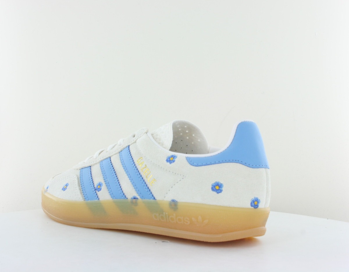 Adidas Gazelle indoor beige fleur bleu