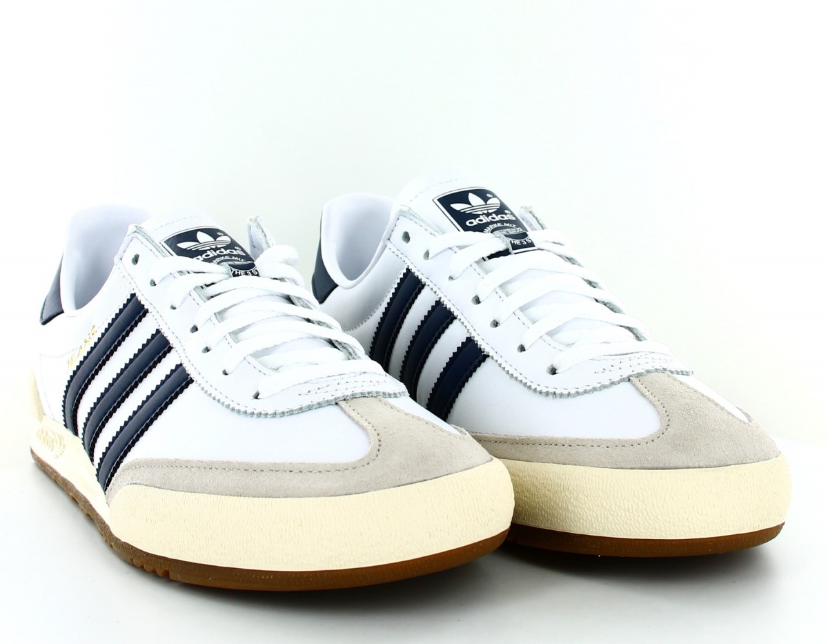 Adidas Jeans blanc bleu gomme