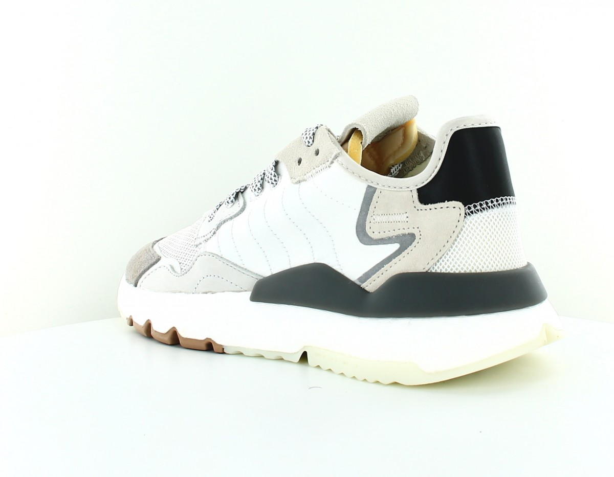 Adidas Nite Jogger blanc gris beige