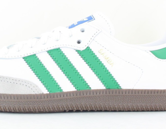 Adidas Samba og blanc vert gomme foncé