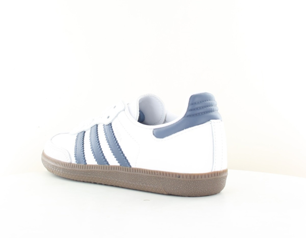 Adidas Samba og blanc bleu argent gomme