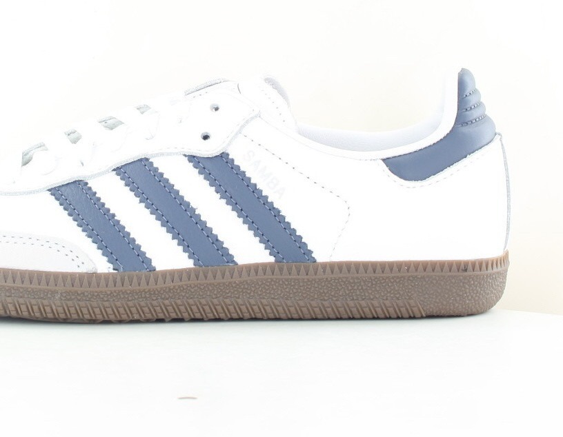 Adidas Samba og blanc bleu argent gomme