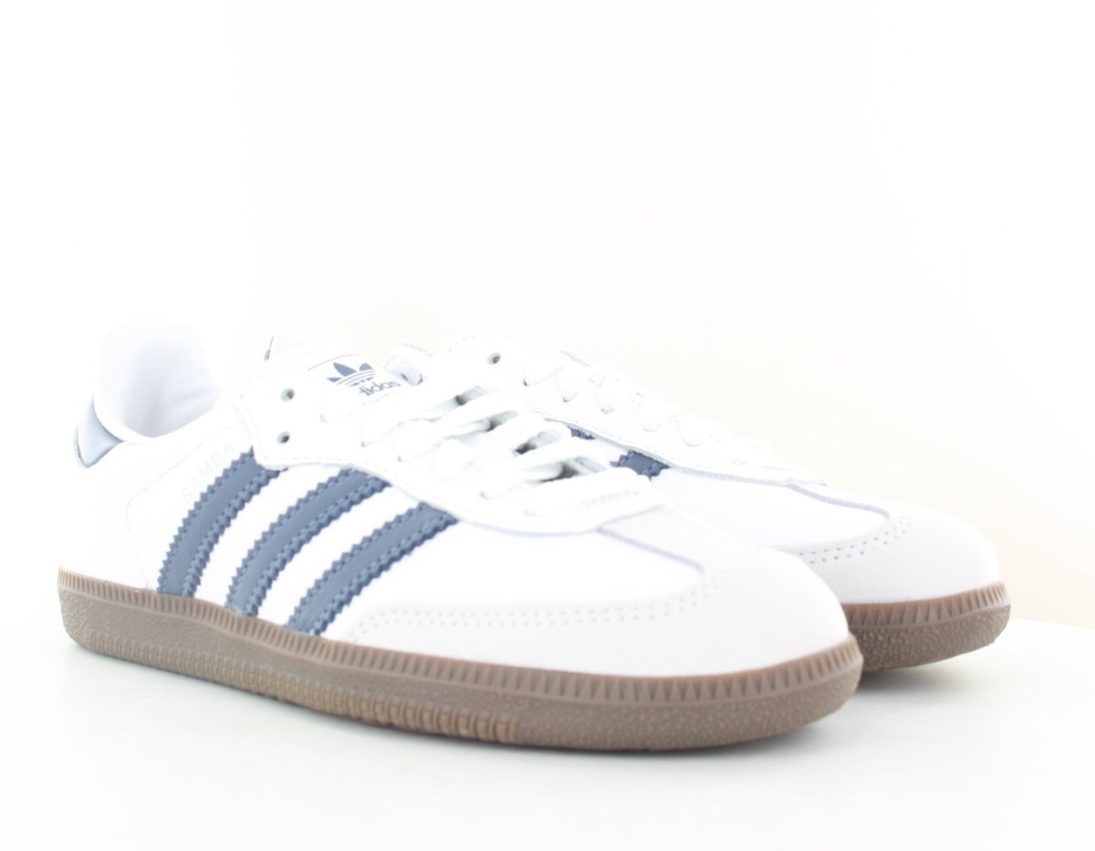 Adidas Samba og blanc bleu argent gomme