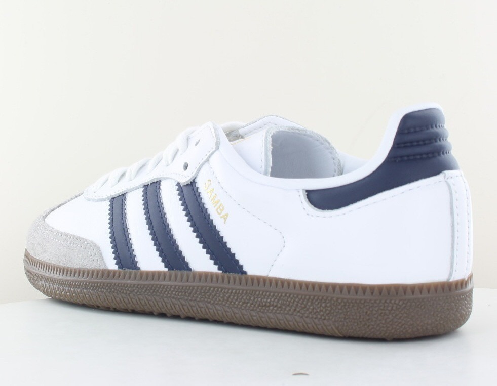 Adidas Samba og blanc bleu gomme foncé