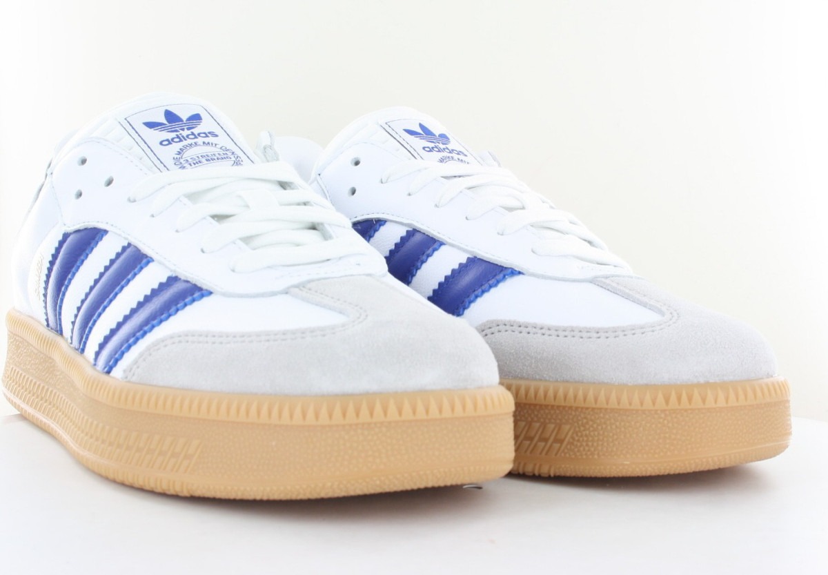 Adidas Samba xlg blanc bleu noir gomme