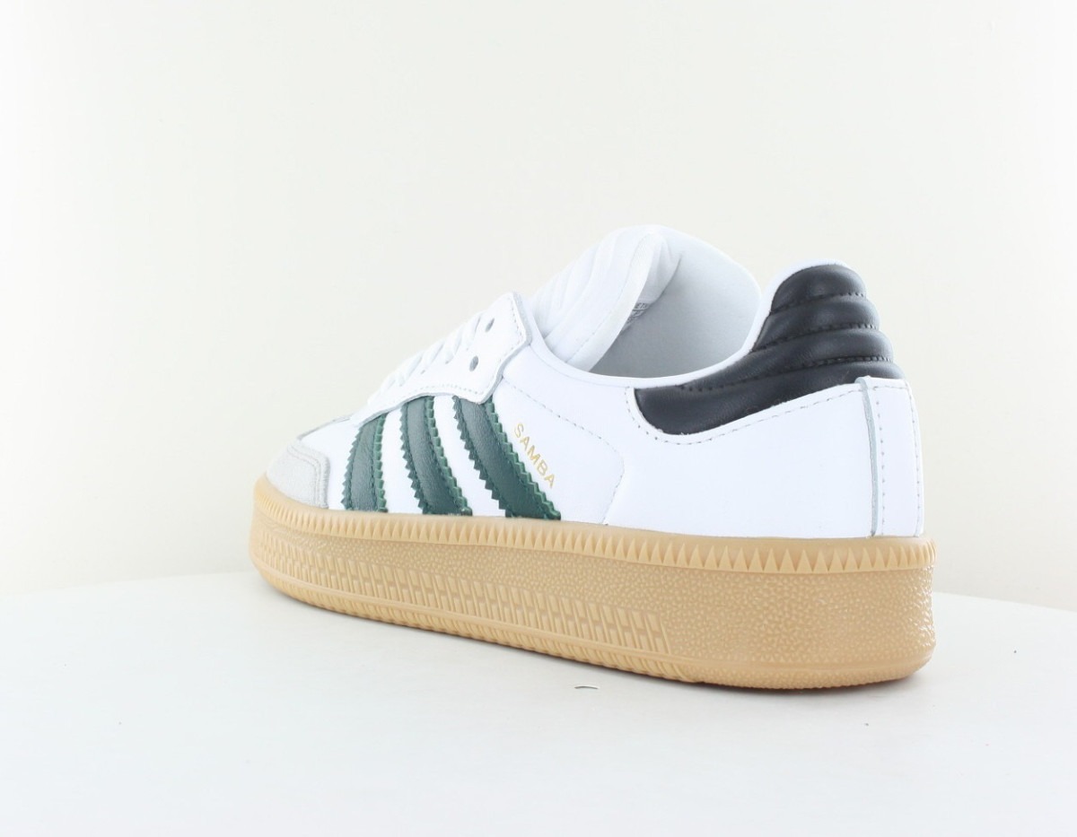 Adidas Samba xlg blanc vert fonce gomme