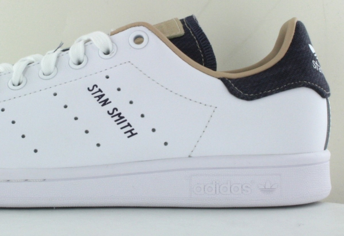 Adidas Stan smith blanc bleu jean beige