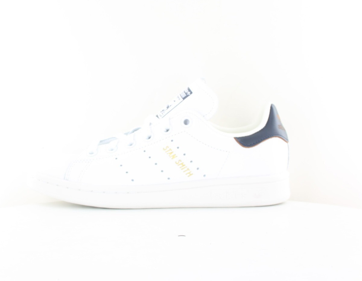 Adidas Stan smith blanc bleu marron or