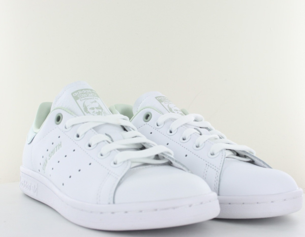 Adidas Stan smith blanc vert brillant