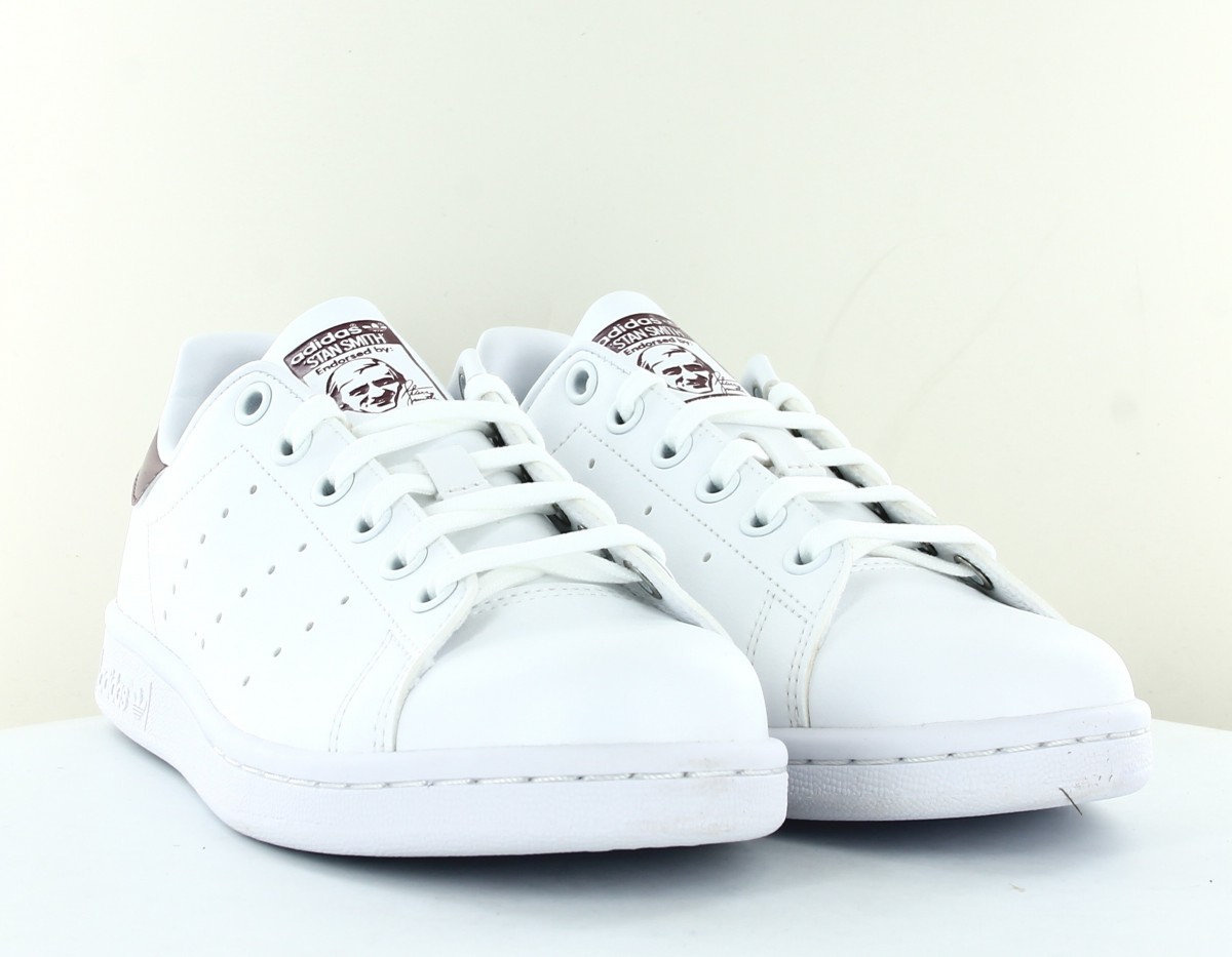 Adidas Stan smith J blanc rose grenadine