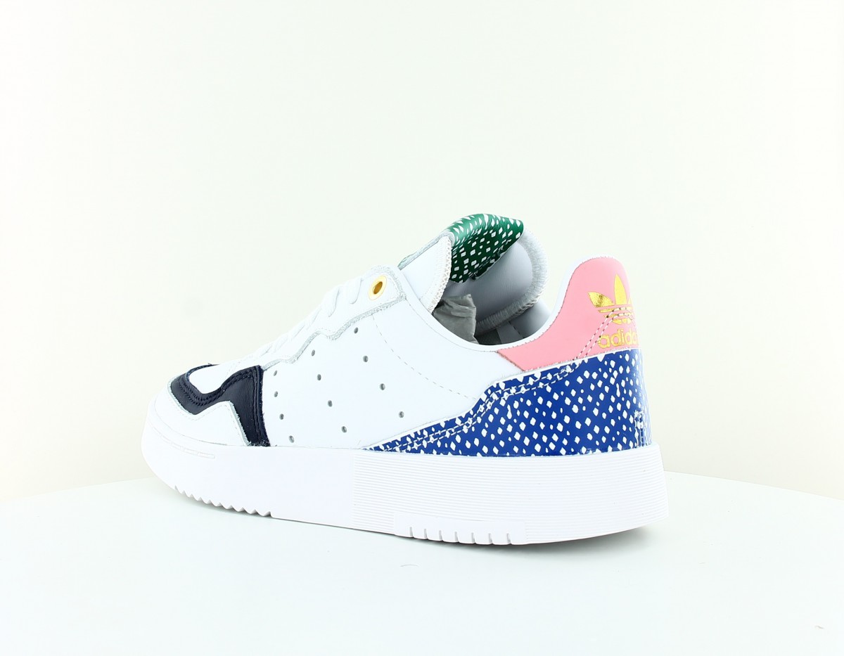 Adidas Supercourt her studio london blanc bleu rose vert