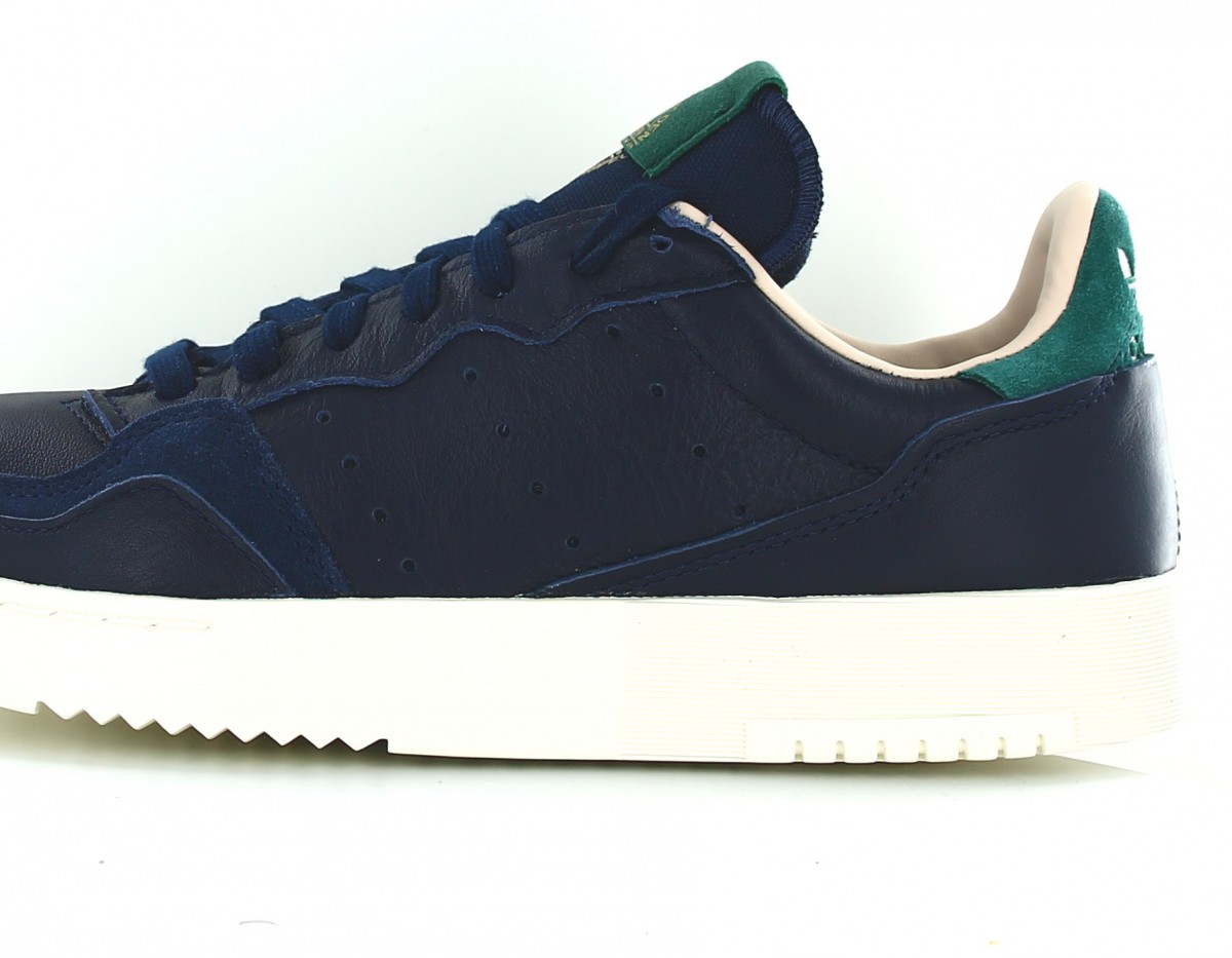 Adidas Supercourt bleu marine vert beige