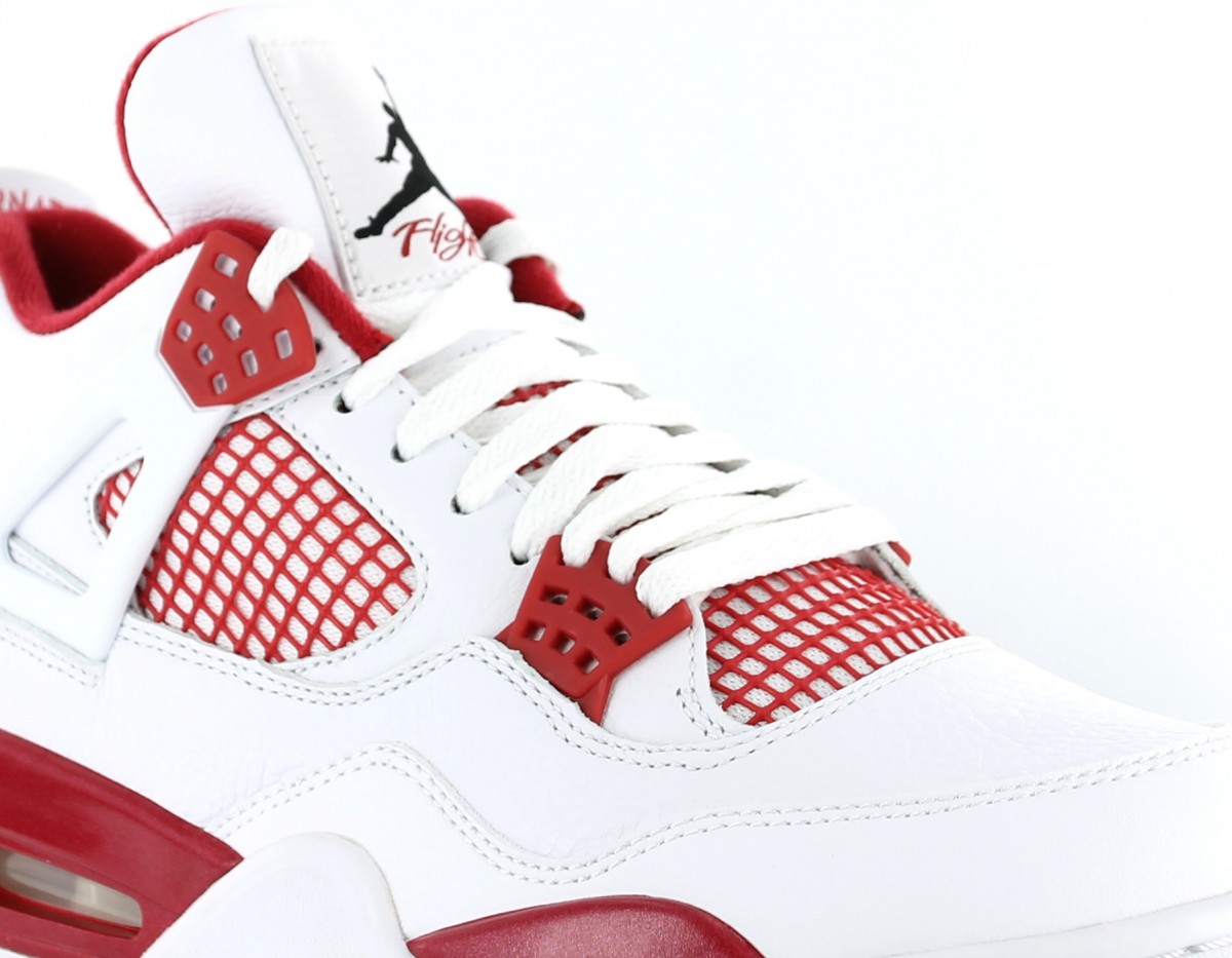 Jordan air jordan 4 alternate 89 WHITE/BLACK/GYMRED