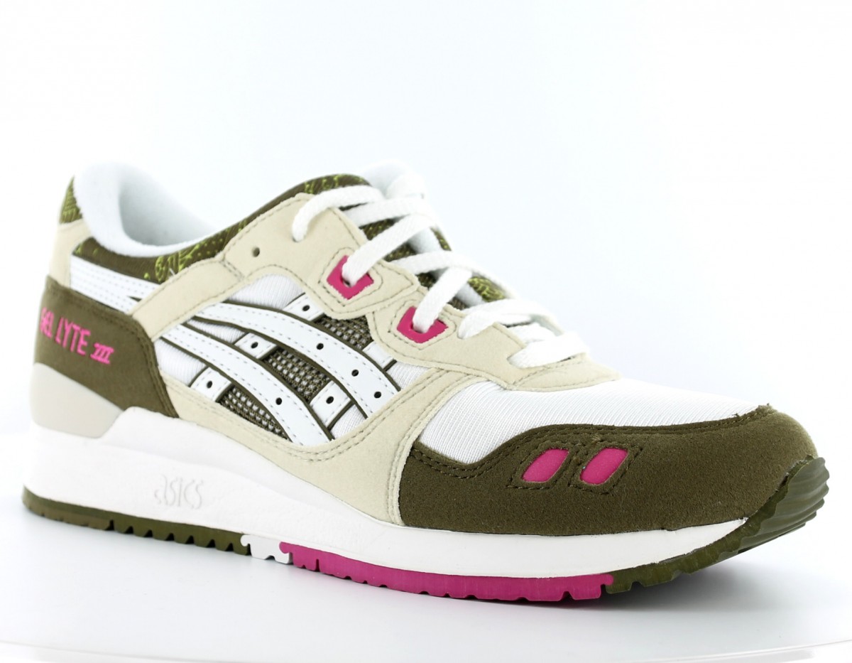 Asics Gel Lyte III (3) BLANC/VERT/KAKI