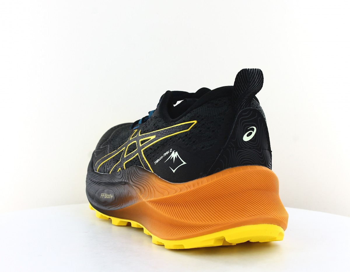 Asics Gel trabuco max 2 noir jaune orange