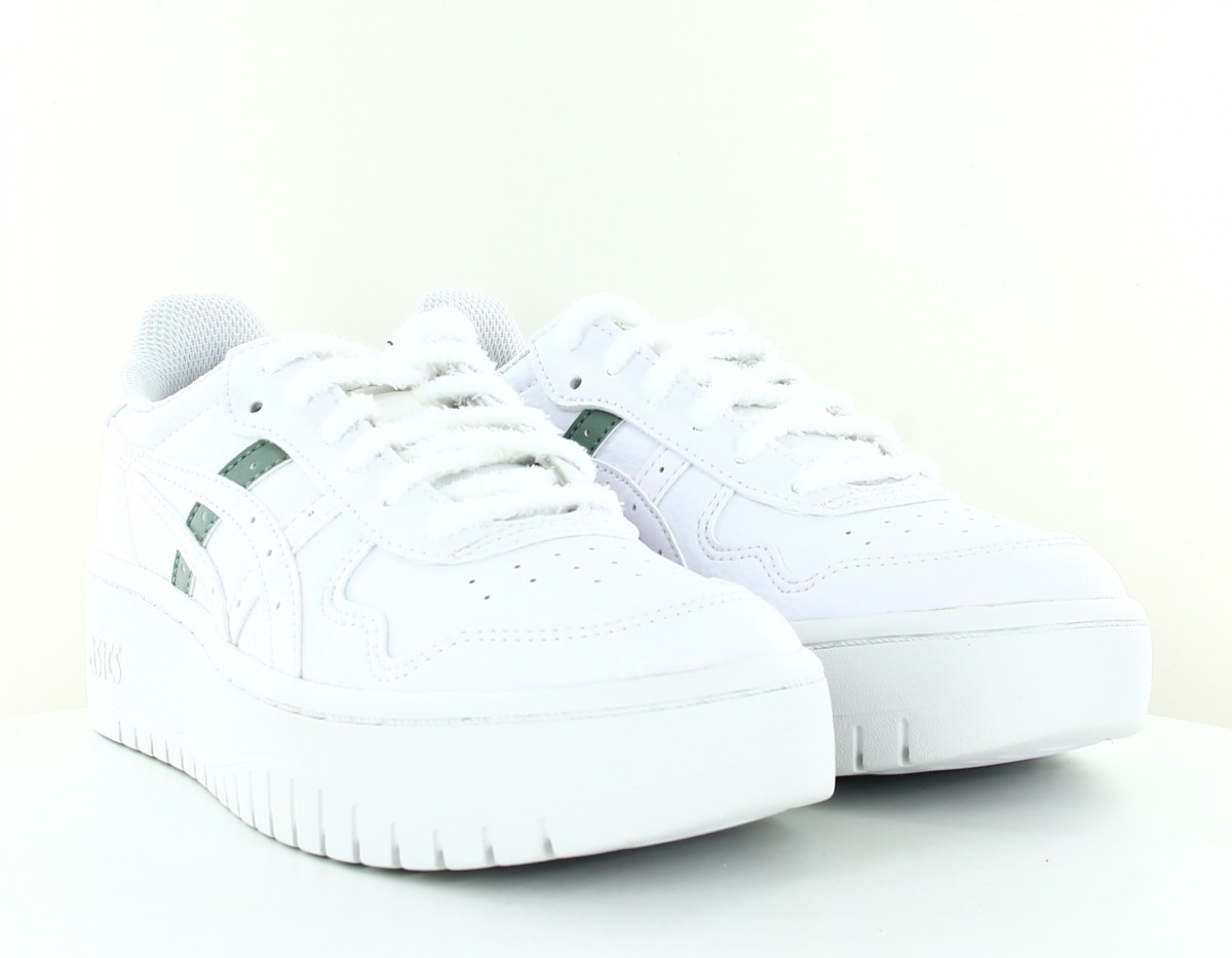 Asics Japan s plateforme blanc vert