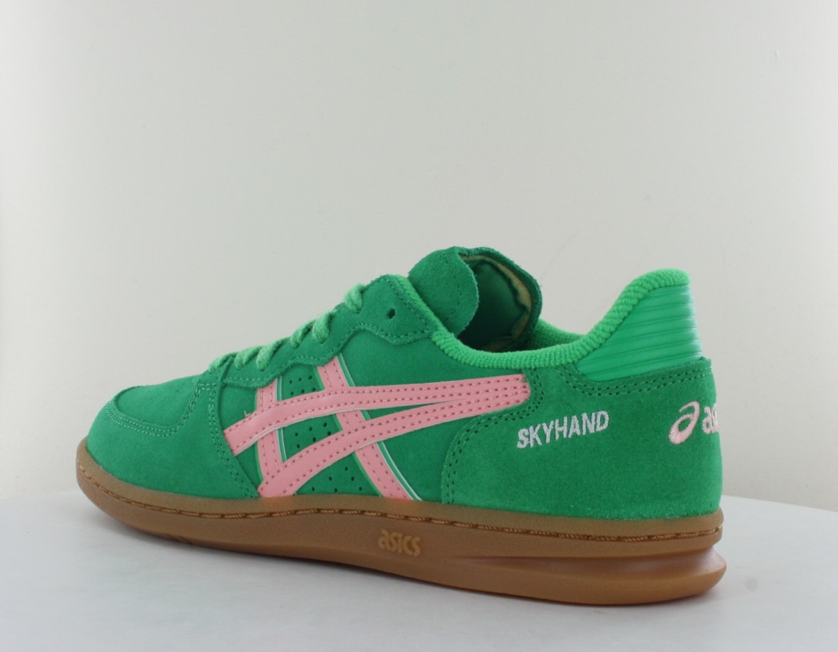 Asics Skyhand vert rose gomme