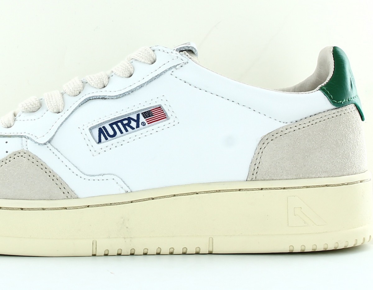 Autry Autry 01 suede blanc beige vert