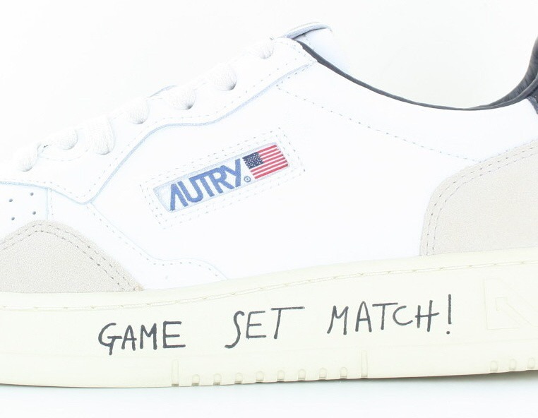 Autry Medalist game set match blanc beige noir